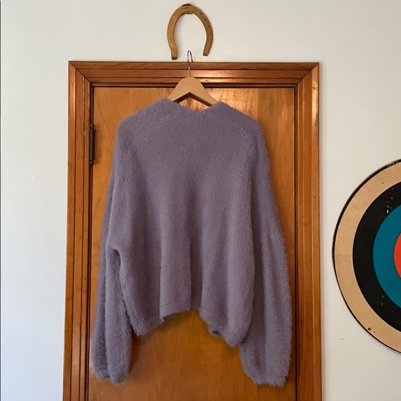 ASOS PIECES FLUFFY CARDIGAN sz L - Picture 3 of 6